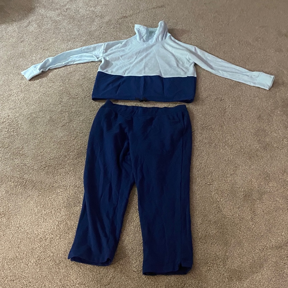 ZELOS Blue and White Women's Track Set